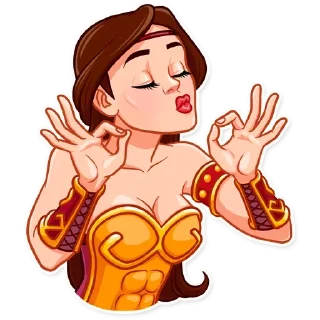 👌-Girls Stickers, Telegram Sticker