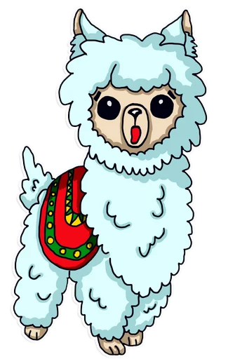 Alpaka Florentina, telegram sticker