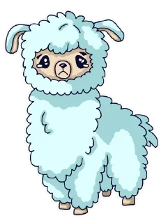 😥-Alpaka Florentina, Telegram Sticker