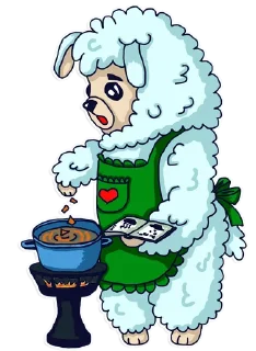 🍚-Alpaka Florentina, Telegram Sticker