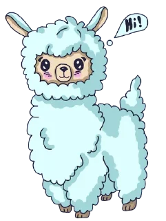 👋-Alpaka Florentina, Telegram Sticker