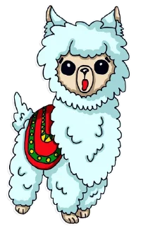 😳-Alpaka Florentina, Telegram Sticker