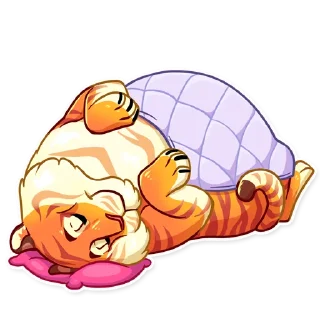 😴-Amur Tiger, Telegram Sticker