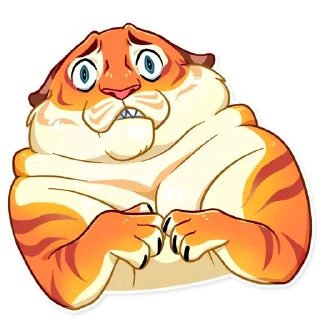😨-Amur Tiger, Telegram Sticker