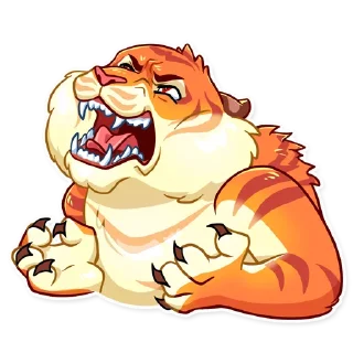 😡-Amur Tiger, Telegram Sticker