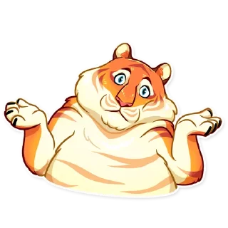 🤷‍♂️-Amur Tiger, Telegram Sticker