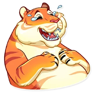 😂-Amur Tiger, Telegram Sticker