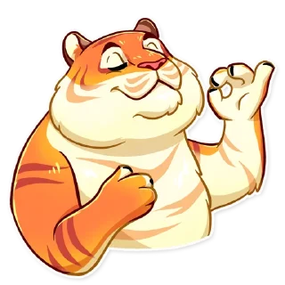 👌-Amur Tiger, Telegram Sticker