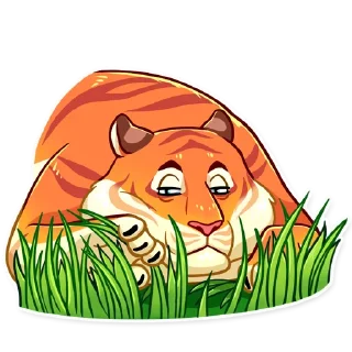 😑-Amur Tiger, Telegram Sticker