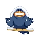🥶-Crow, Telegram Sticker