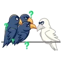 🤔-Crow, Telegram Sticker