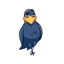 😘-Crow, Telegram Sticker
