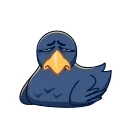 🥱-Crow, Telegram Sticker