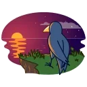 🤔-Crow, Telegram Sticker