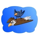 🏃‍♂️-Crow, Telegram Sticker