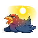🥵-Crow, Telegram Sticker