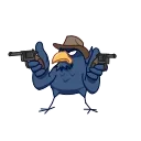 🤠-Crow, Telegram Sticker