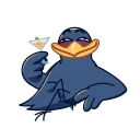 🥴-Crow, Telegram Sticker