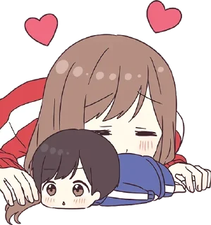 😋-Cute Couple, Telegram Sticker