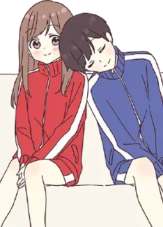 😊-Cute Couple, Telegram Sticker