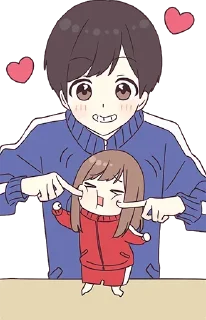 😜-Cute Couple, Telegram Sticker