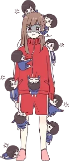 😡-Cute Couple, Telegram Sticker