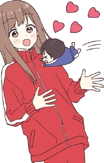 😍-Cute Couple, Telegram Sticker