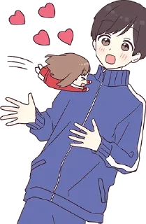 😍-Cute Couple, Telegram Sticker