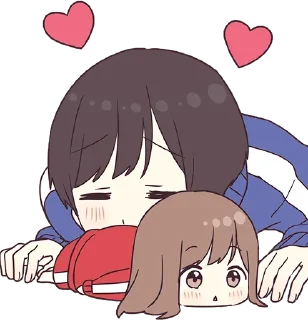 😋-Cute Couple, Telegram Sticker