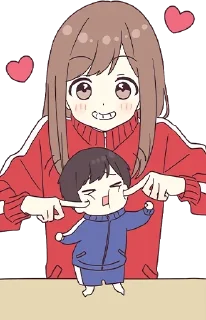 😜-Cute Couple, Telegram Sticker