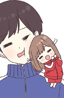 🤗-Cute Couple, Telegram Sticker