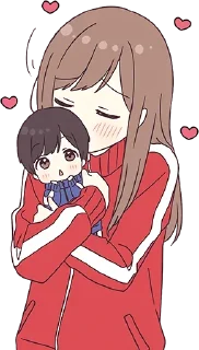 😘-Cute Couple, Telegram Sticker