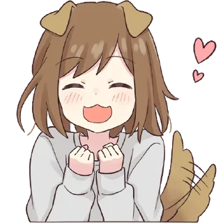 🤩-Cute Girl, Telegram Sticker