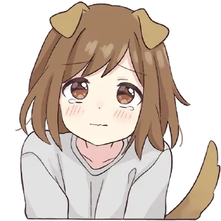 🥺-Cute Girl, Telegram Sticker