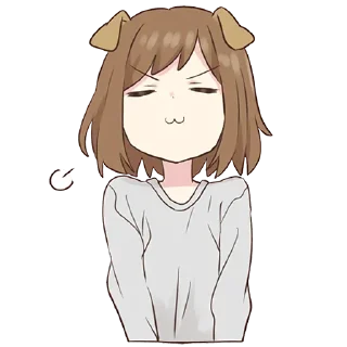 😎-Cute Girl, Telegram Sticker