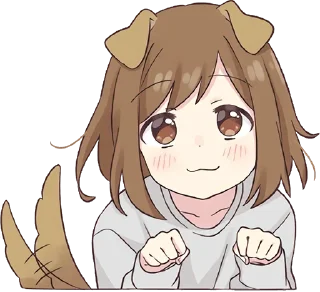☺️-Cute Girl, Telegram Sticker