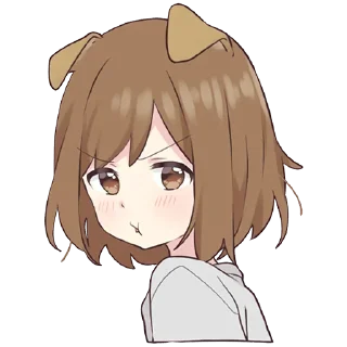 😤-Cute Girl, Telegram Sticker