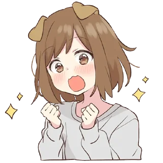 🤩-Cute Girl, Telegram Sticker