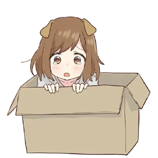 😓-Cute Girl, Telegram Sticker