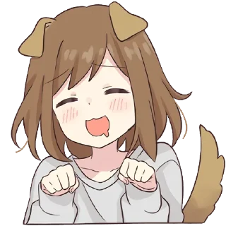☺️-Cute Girl, Telegram Sticker