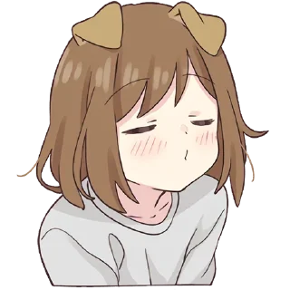 😚-Cute Girl, Telegram Sticker