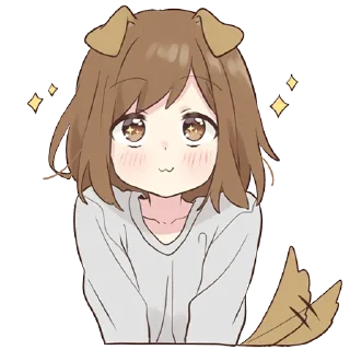 🤩-Cute Girl, Telegram Sticker