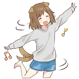 💃-Cute Girl, Telegram Sticker