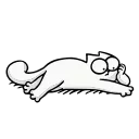 🤔-Simons Cat @IMG2D, Telegram Sticker
