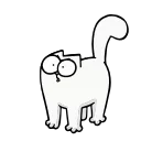 😼-Simons Cat @IMG2D, Telegram Sticker