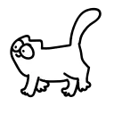 🐈-Simons Cat @IMG2D, Telegram Sticker