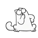 🤔-Simons Cat @IMG2D, Telegram Sticker