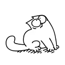 🙄-Simons Cat @IMG2D, Telegram Sticker