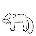 😴-Simons Cat @IMG2D, Telegram Sticker
