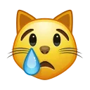 😿-Animated Emoji, Telegram Sticker